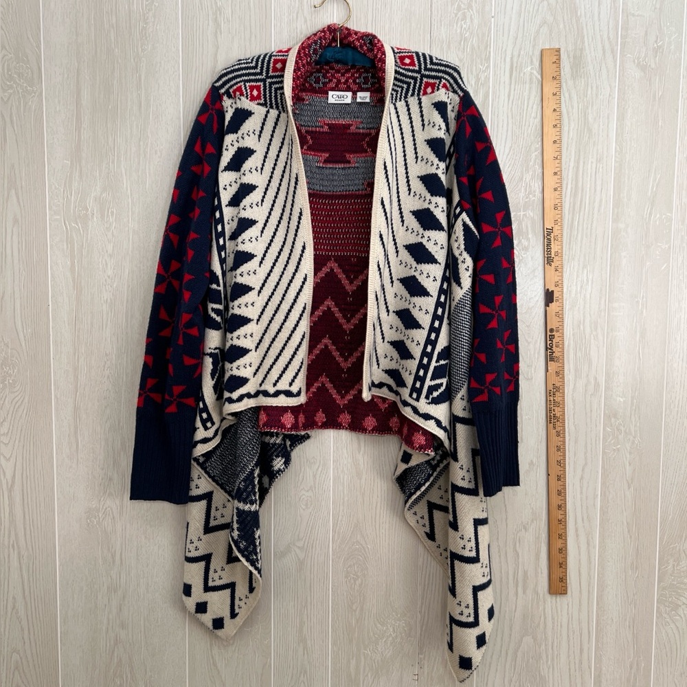 Cato Aztec Print Sweater Cardigan Size 18/20